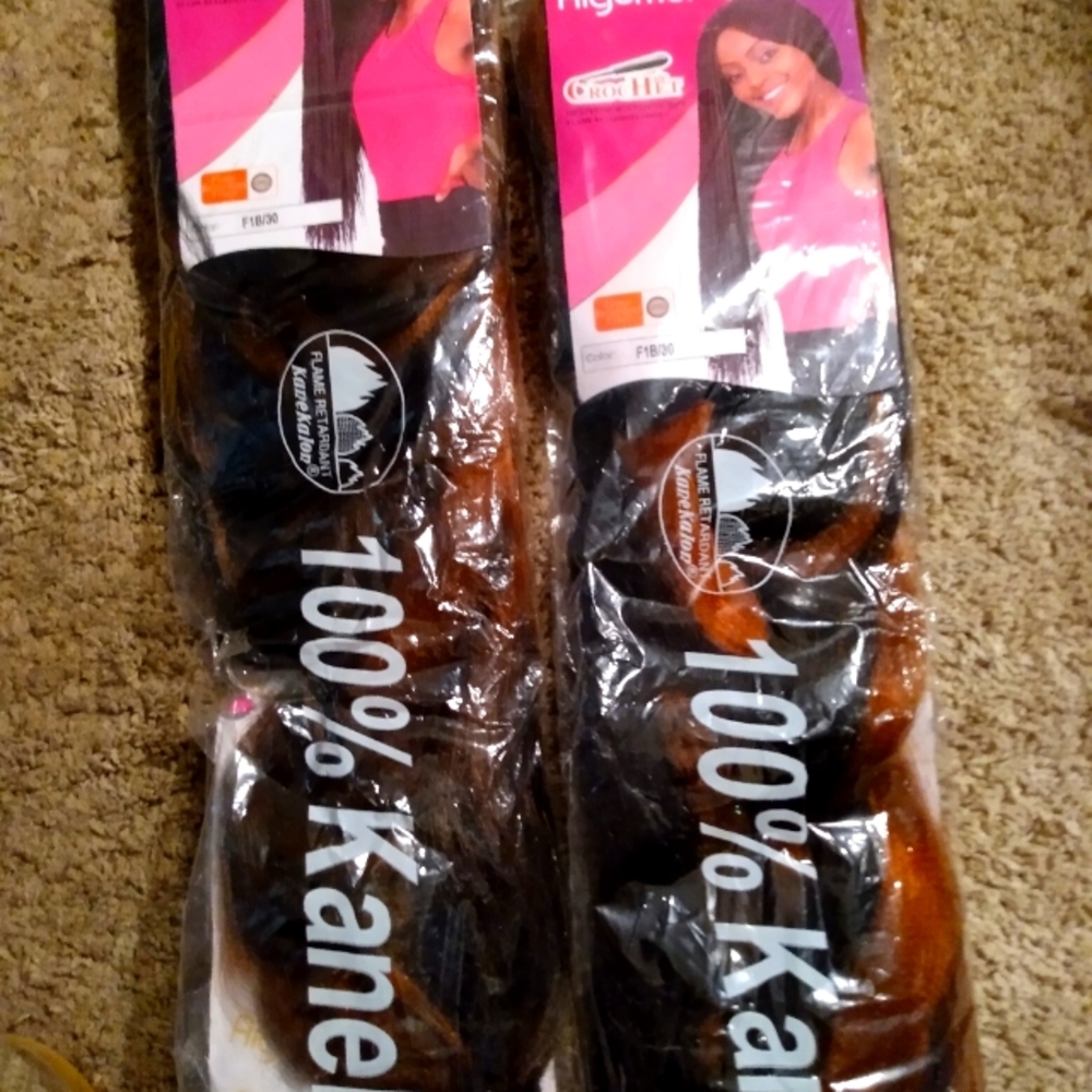 Aigemei crochet hair 100% karekalon color f1b/30